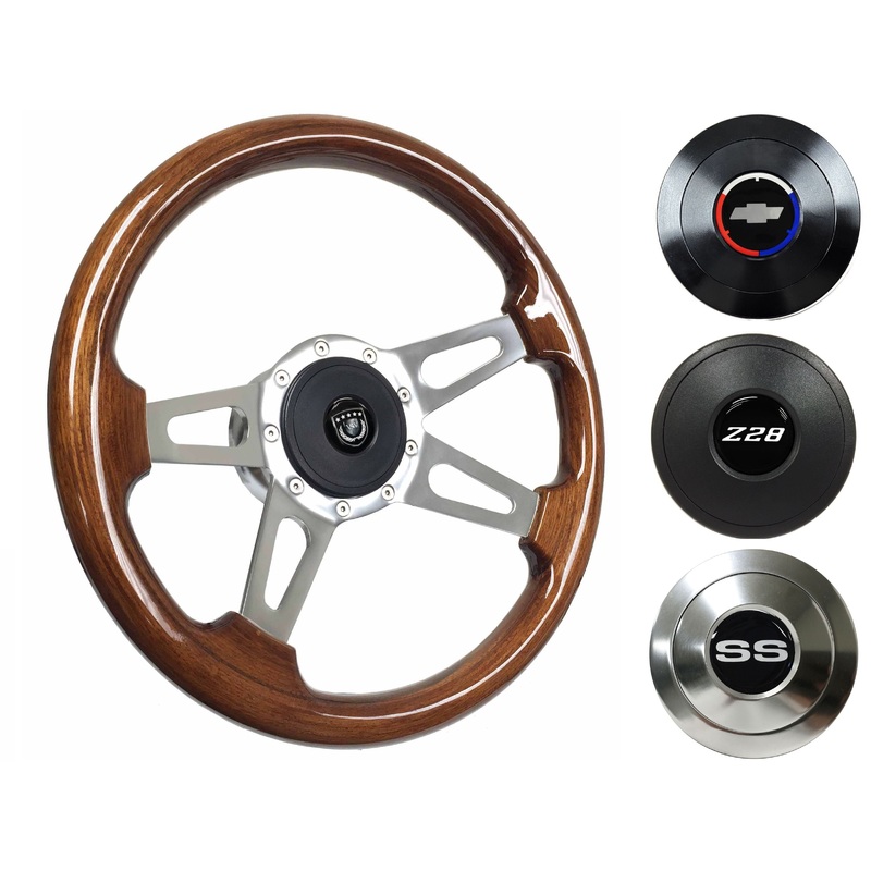 1969-89 Camaro Steering Wheel Kit | Walnut Wood | ST3080