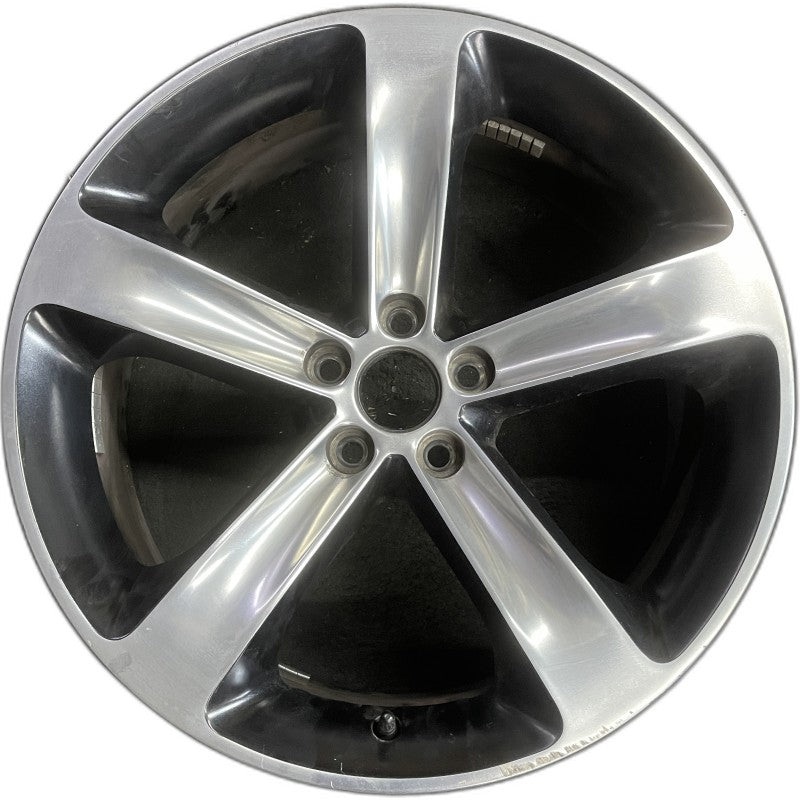 20″ CHALLENGER 15-17 20×8 aluminum 5 individual spokes polished with pockets black Original OEM Wheel Rim