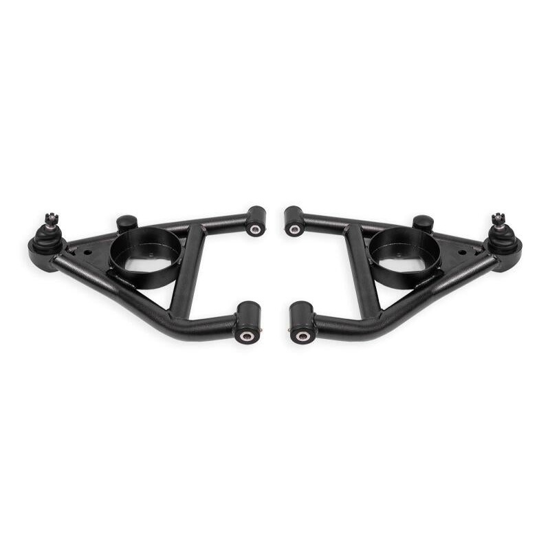 BMR 67-69 Chevrolet Camaro w/Rear Bump Stops Lower A-Arms w/STD Ball Joint Delrin – Black Hammertone