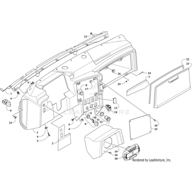 Gauge Dual Lcd-Iso (19 Xx) by Arctic Cat