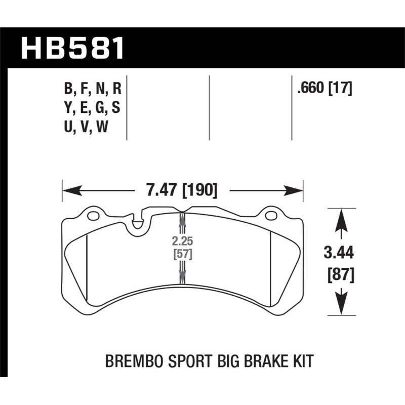 Hawk 09 Nissan GT-R R35 HPS Street Front Brake Pads