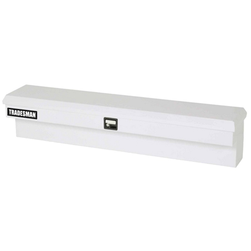 Tradesman Steel Side Bin Truck Tool Box (48in.) – White