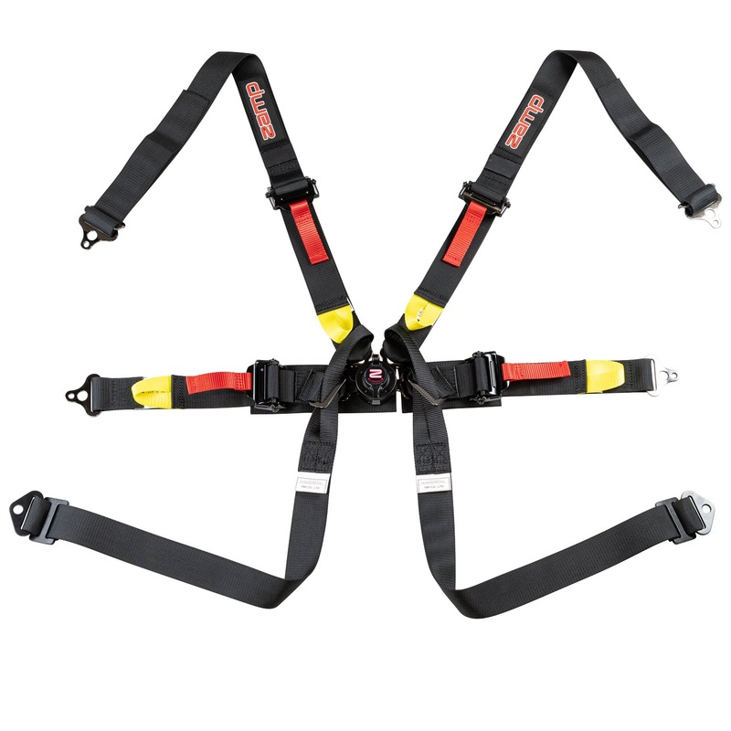 Zamp FIA 8853-2016 2″ 6-point Pull Down(Out) Seat Harness