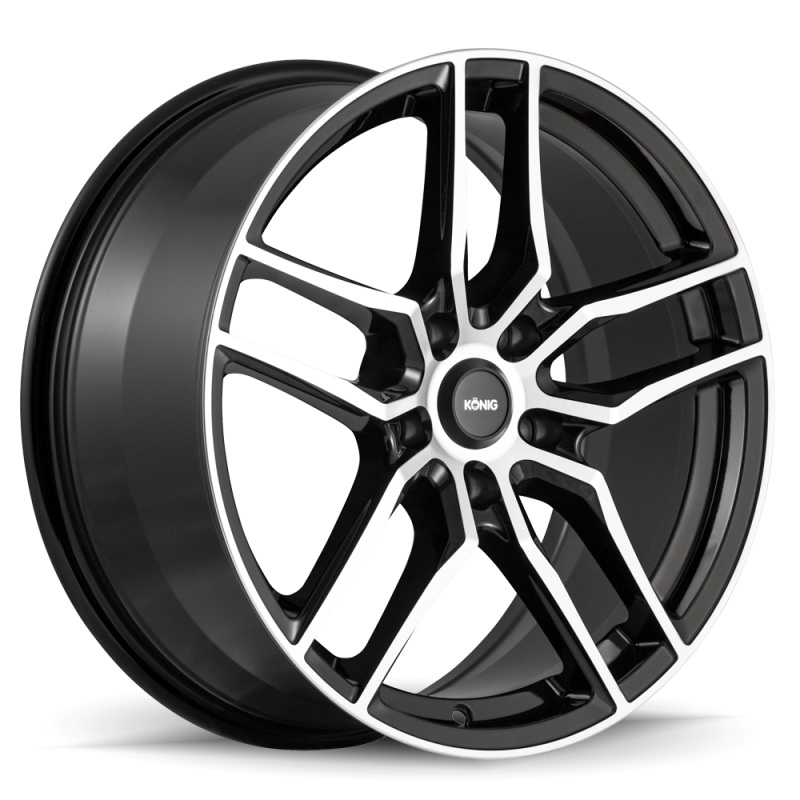 Konig Intention 16×7.5 5×120 ET35 Gloss Black / Machine Face