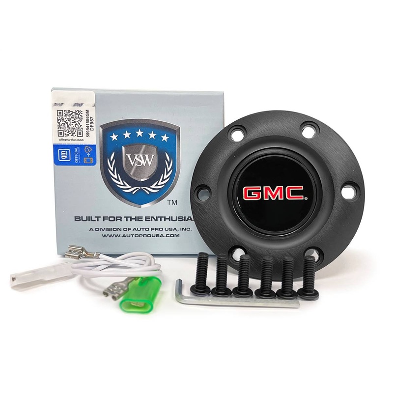VSW S6 | GMC Emblem | Black Horn Button | STE1014BLK
