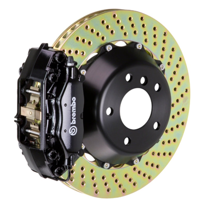 Brembo 14+ Mini Cooper/Mini Cooper S Hardtop Fr GT BBK 4 Pist Cast 345×28 2pc Rotor Drilled-Black
