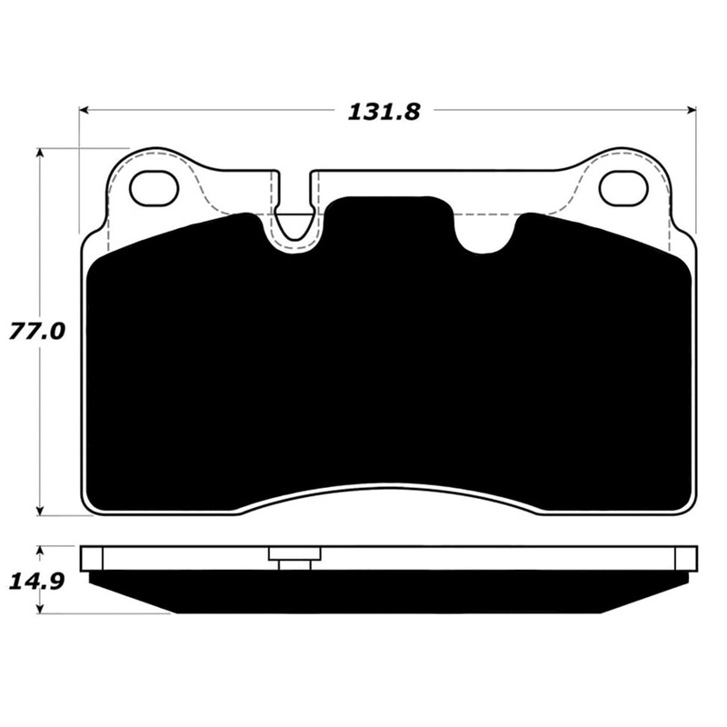 Porterfield Brake Pads for 2007 VOLKSWAGEN TOUAREG V6 3.6L w/330mm Front Discs
