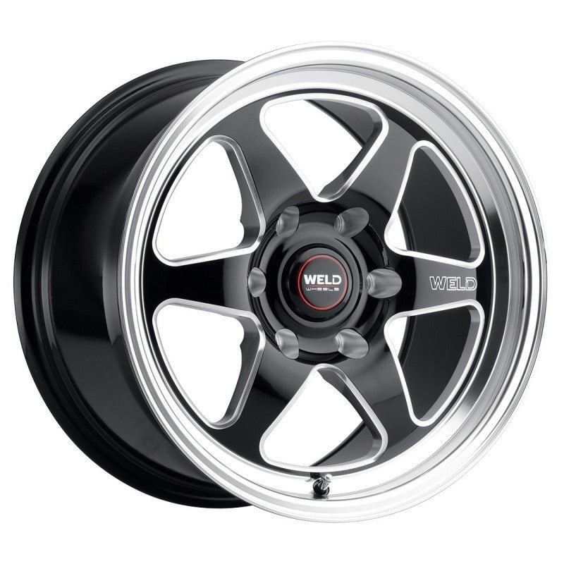 Weld S156 17×7 Ventura 6 Drag 6×139.7 ET00 BS4.00 Gloss BLK MIL DIA 106.1