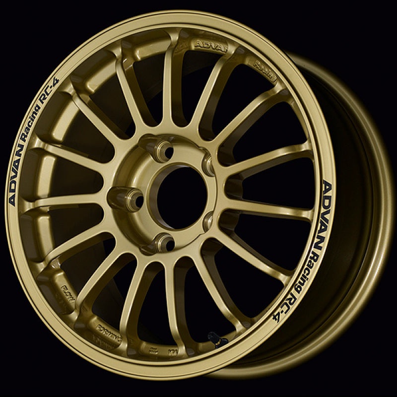 Advan RC-4 Wheel – 15×6.0 / Offset +40 / 4×100 – Rally Gold