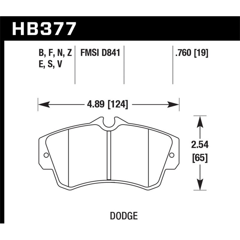 Hawk SRT4 Performance Ceramic Street Front Brake Pads