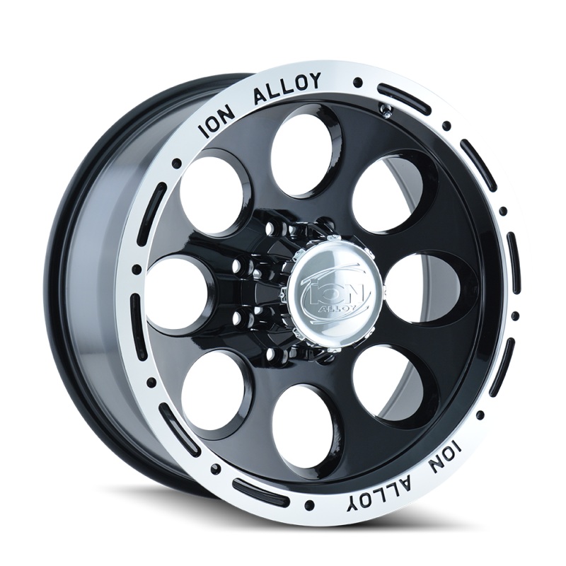 ION Type 174 16×8 / 8×165.1 BP / -5mm Offset / 130.8mm Hub Black/Machined Wheel