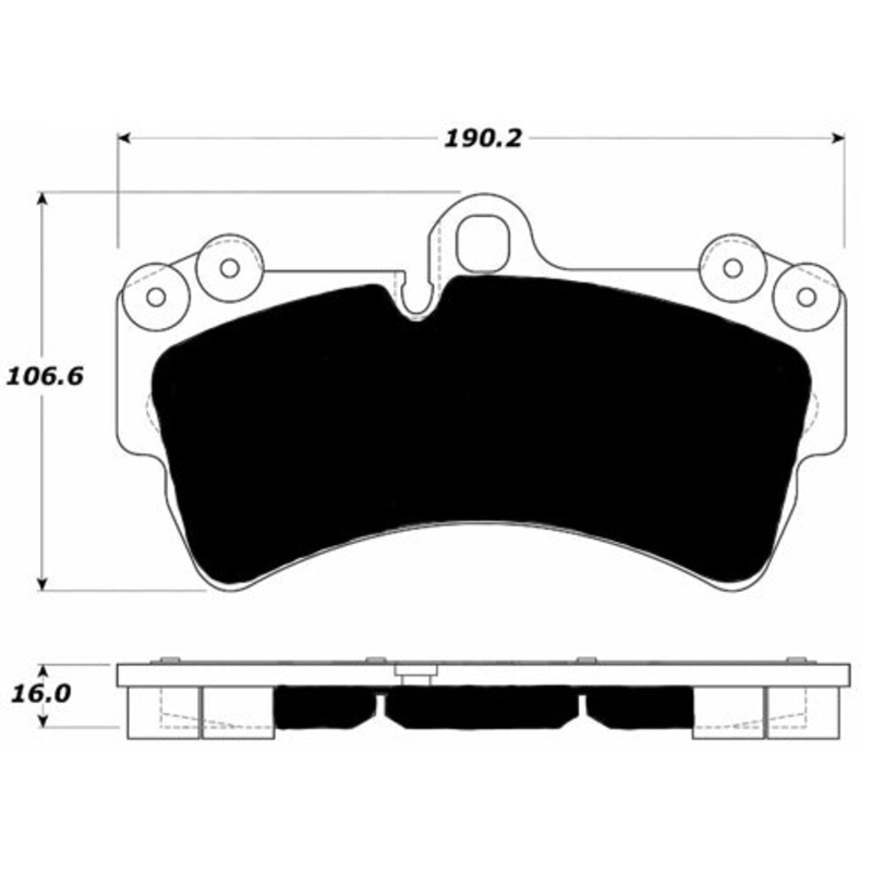 Porterfield Brake Pads for 2007 VOLKSWAGEN TOUAREG 330mm F/Discs