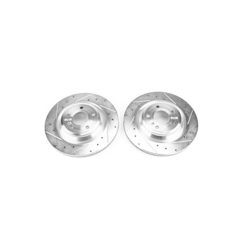 PowerStop Power Stop 15-16 Mercedes-Benz SL400 Rear Evolution Drilled & Slotted Rotors – Pair