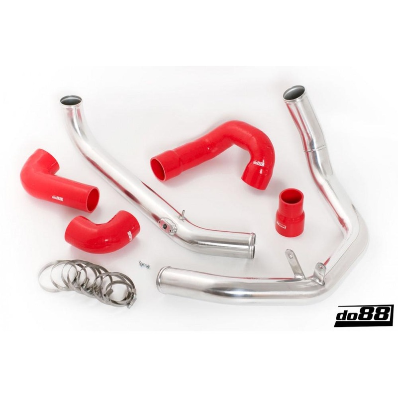 SAAB 9-3 2.0T 2003- do88 IC Pressure pipes with Red hoses