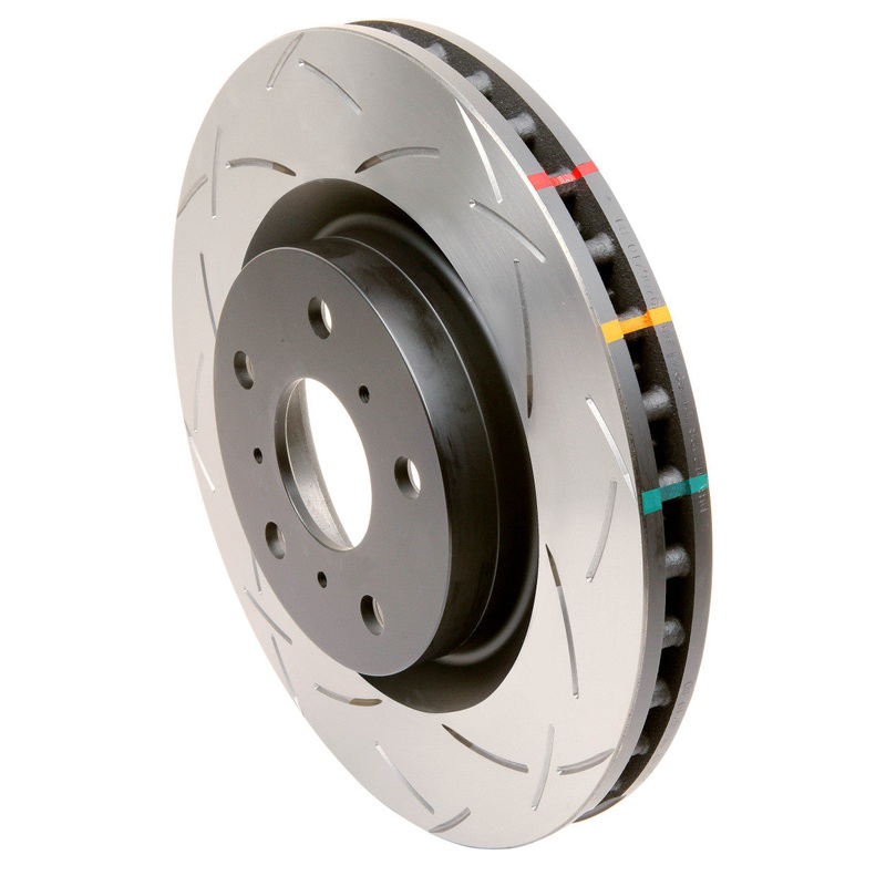 DBA 2001 Subaru Impreza WRX STI 10 Stud Hole Rear Slotted 4000 Series Uni-Directional Rotor