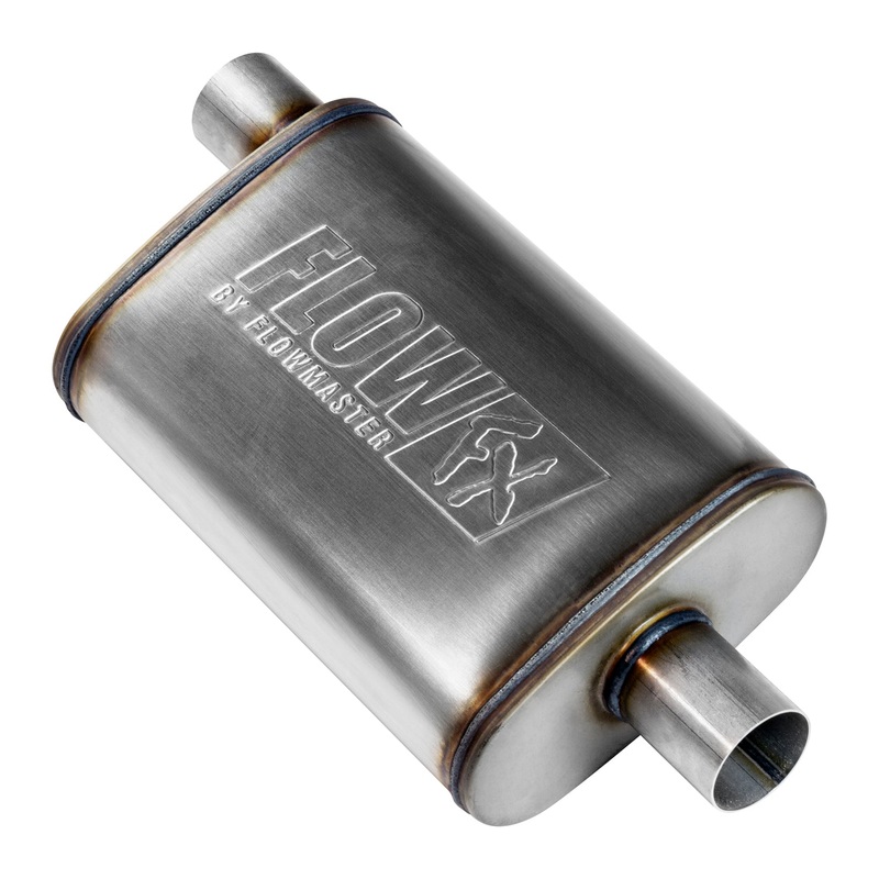 Flowmaster FlowFX Muffler – 2.25″ Offset Inlet / Center Outlet – 20x4x9″ Size (71225)
