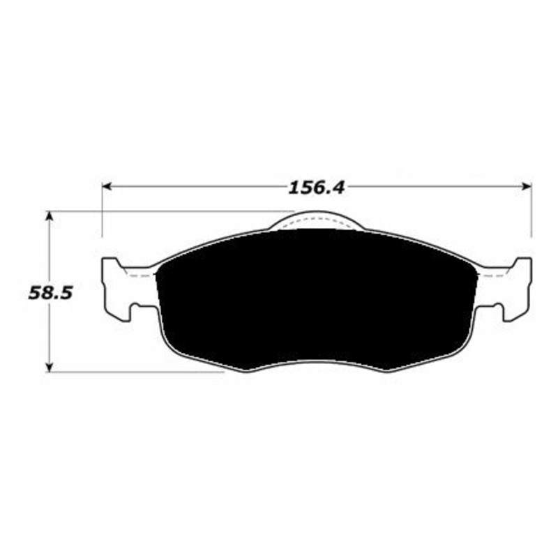 Porterfield Brake Pads for 1996 FORD CONTOUR