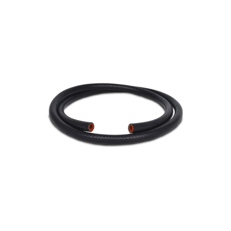 Vibrant 1/4in (6mm) I.D. x 5 ft. Silicon Heater Hose reinforced – Black