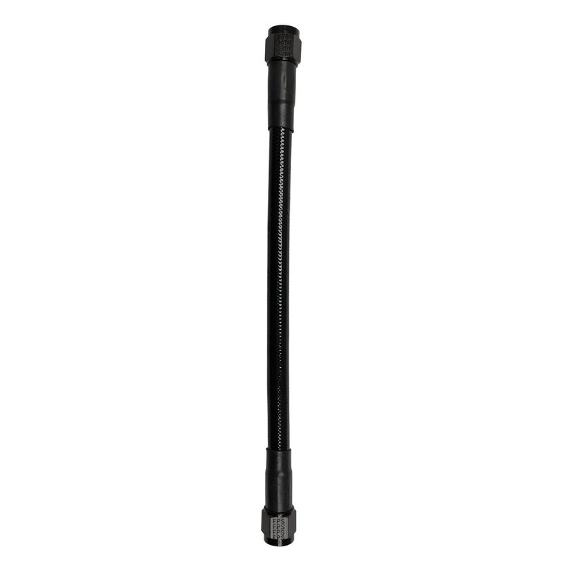 Fragola -6AN Ext Black PTFE Hose Assembly Straight x Straight 96in
