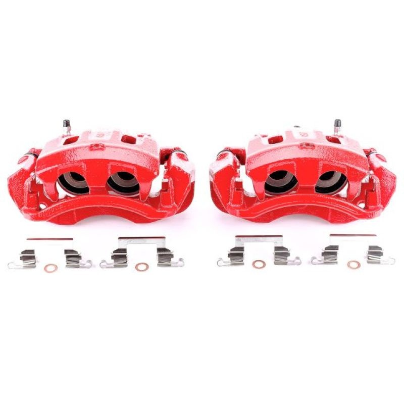 Power Stop 00-05 Ford Excursion Rear Red Calipers w/Brackets – Pair