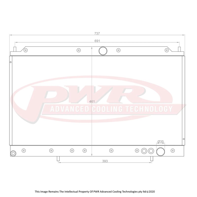 PWR – 1990-2000 Mitsubishi 3000GT 42mm Performance Radiator