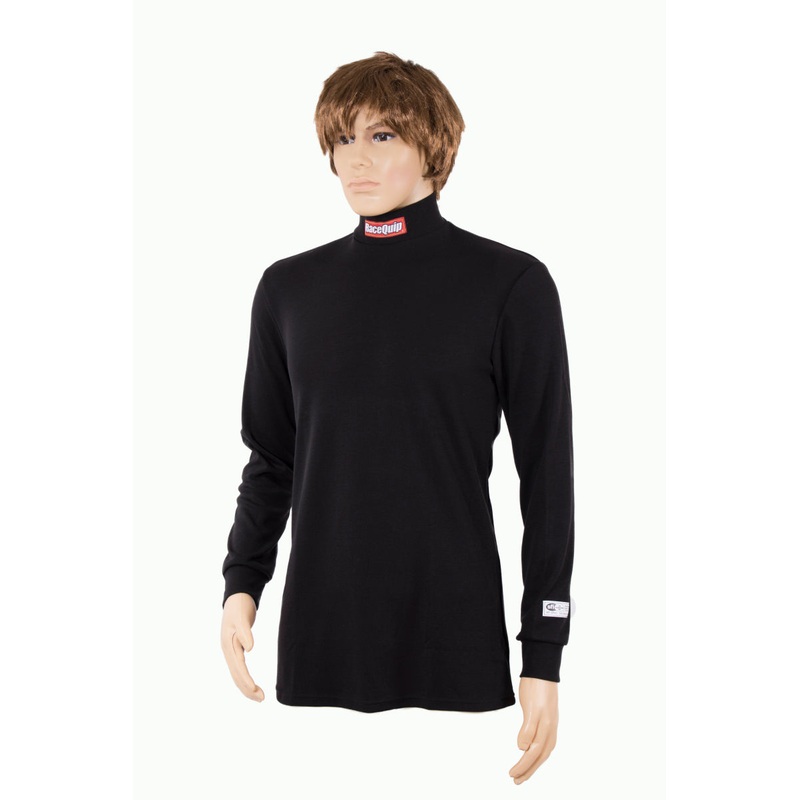RaceQuip Black SFI 3.3 Fr Underwear Top – Large