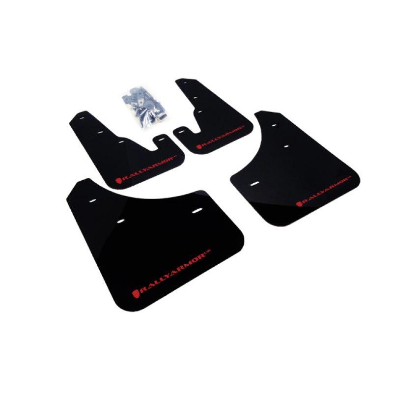 Rally Armor 04-09 Mazda3/Speed3 Black UR Mud Flap w/ Red Logo