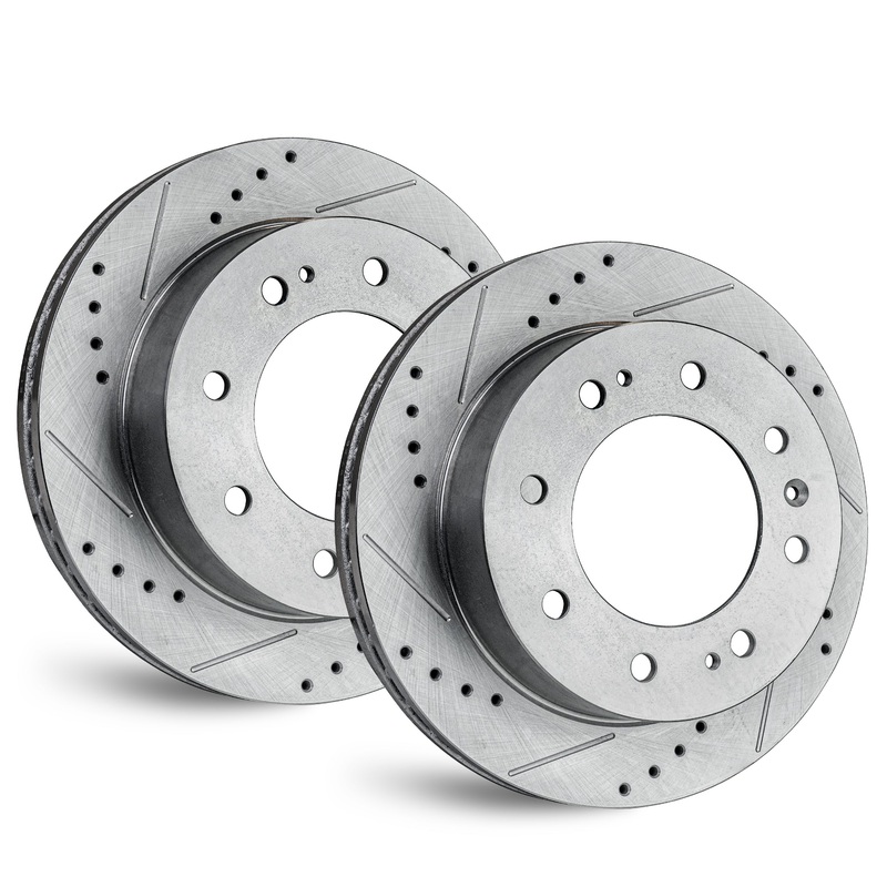 APF Front Brake Rotors Compatible for Mazda B4000 1998-2002 Zinc Drilled/Slot | 286 MM / 11.26 Inch Rotor Diameter | OEM Fitment | Rust Free | 10YR WTY | 2 Rotors