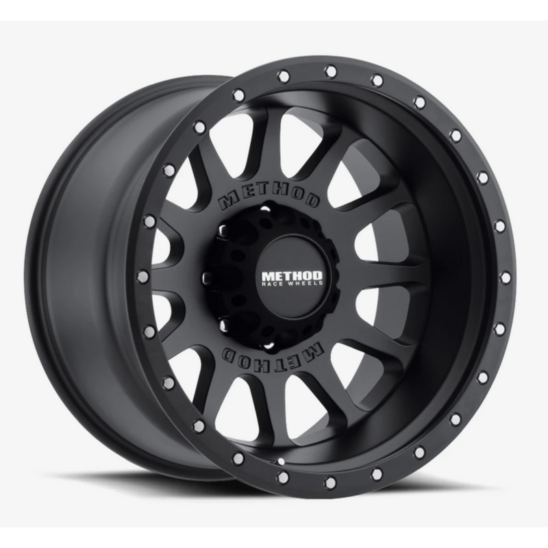 Method MR605 NV 20×9 -12mm Offset 8×180 124.1mm CB Matte Black Wheel