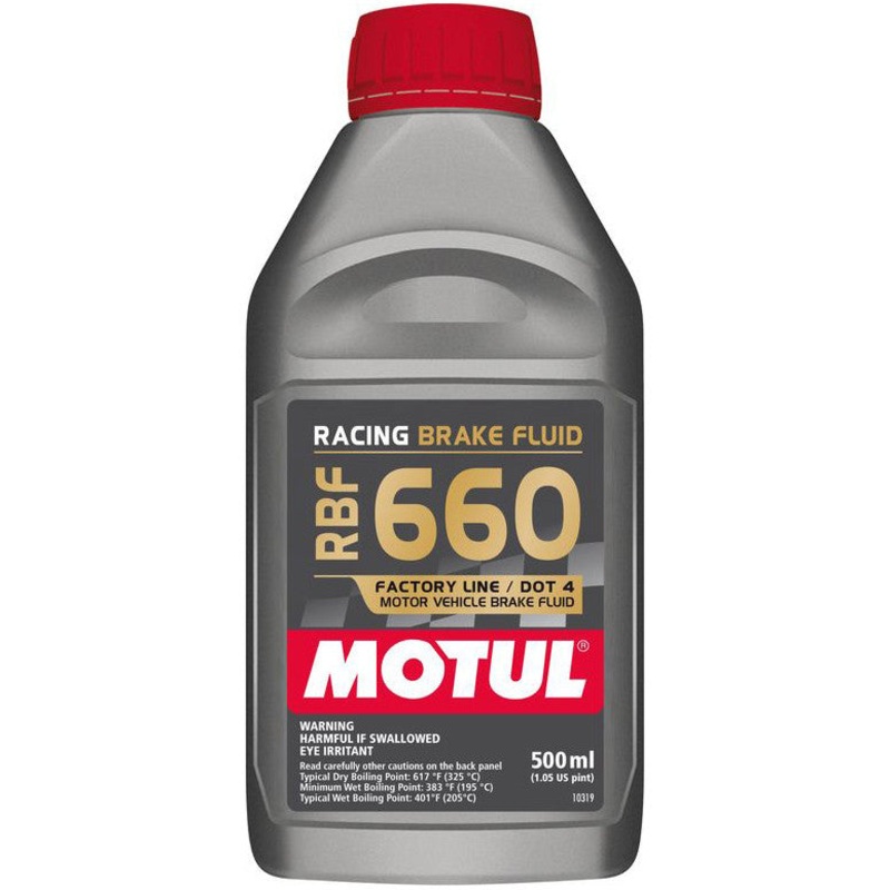 Motul RBF660 Racing DOT 4 Synthetic Brake Fluid 500mL (Case of 12 Units) – Universal