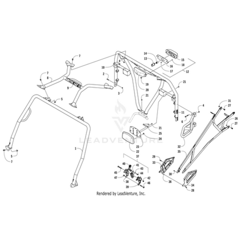 Rops – Rear (Inc. 11) by Arctic Cat