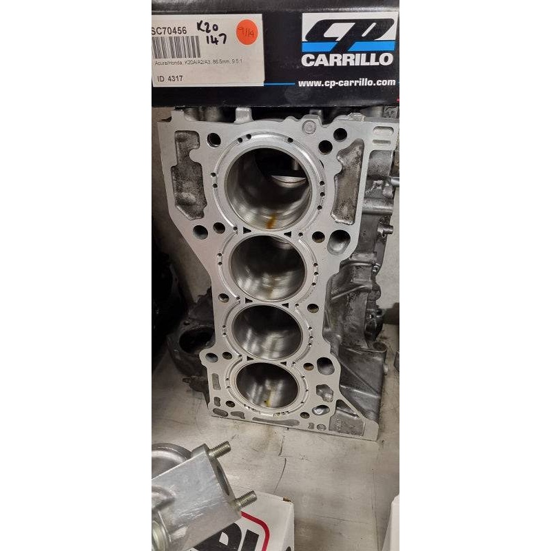Honda K20A 1000hp Machined Block With High Horsepower CSS (Cylinder Support System USA) O Ring & CP Carrillo Piston Kit Open Box