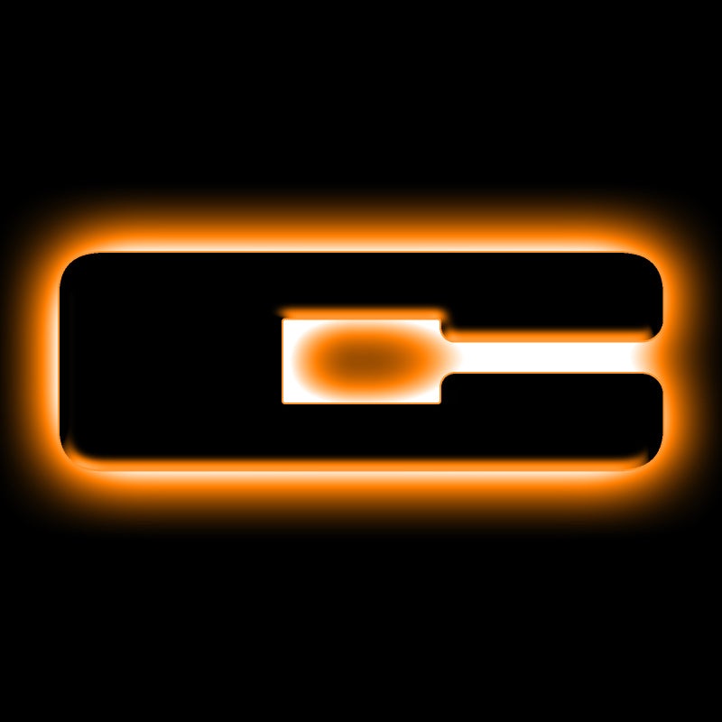ORACLE Lighting Universal Illuminated LED Letter Badges – Matte Blk Surface Finish – C
