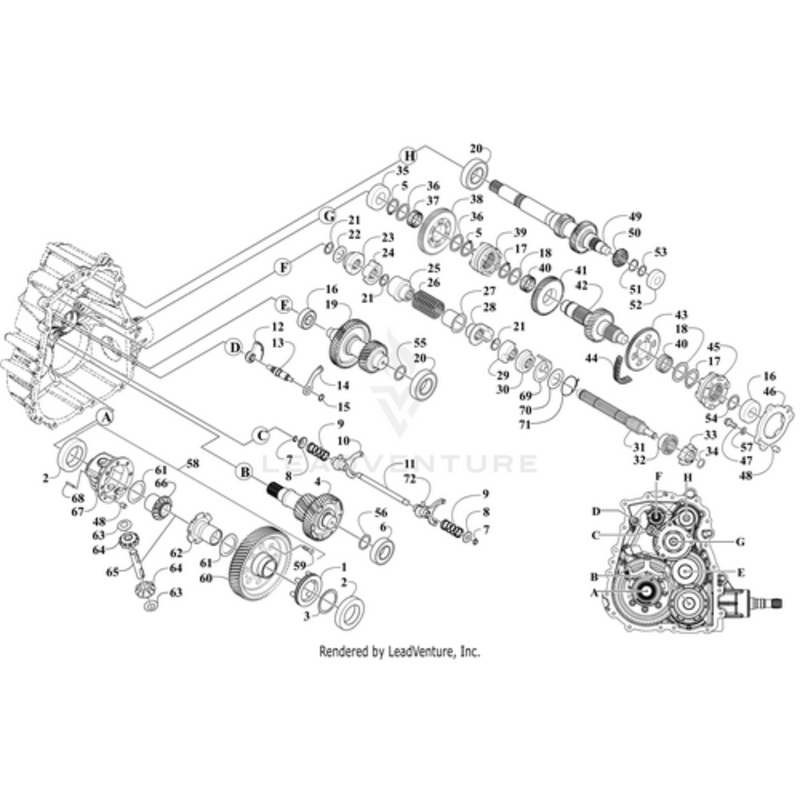 Output Gear – Differential – 14T by Arctic Cat