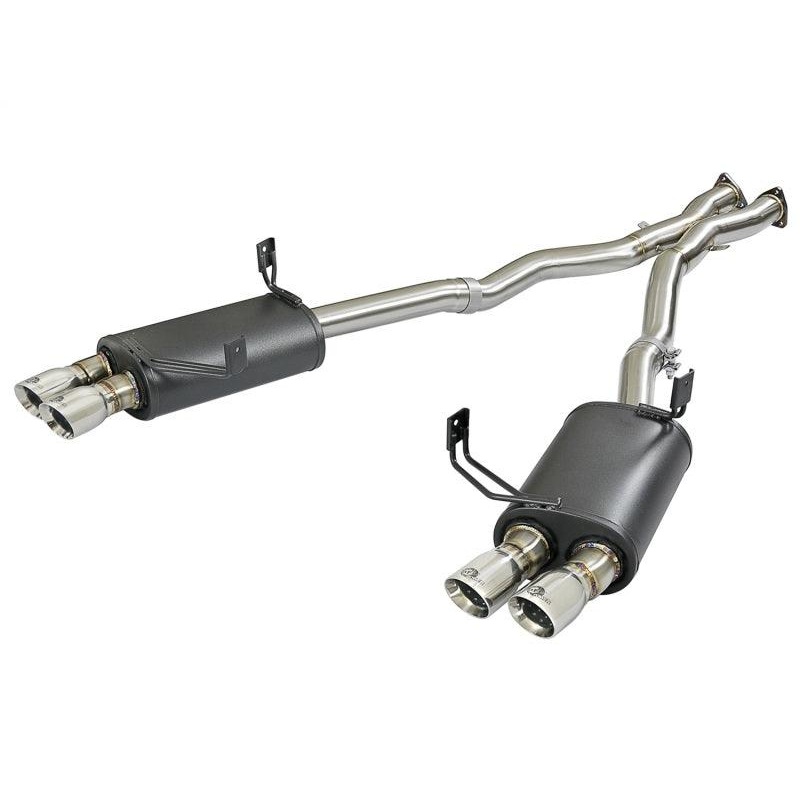 aFe – MACH Force-Xp 2-1/2in 304 SS Cat-Back Exhaust w/Polished Tips 05-08 BMW Z4 M Coupe (E86) L6 3.2L