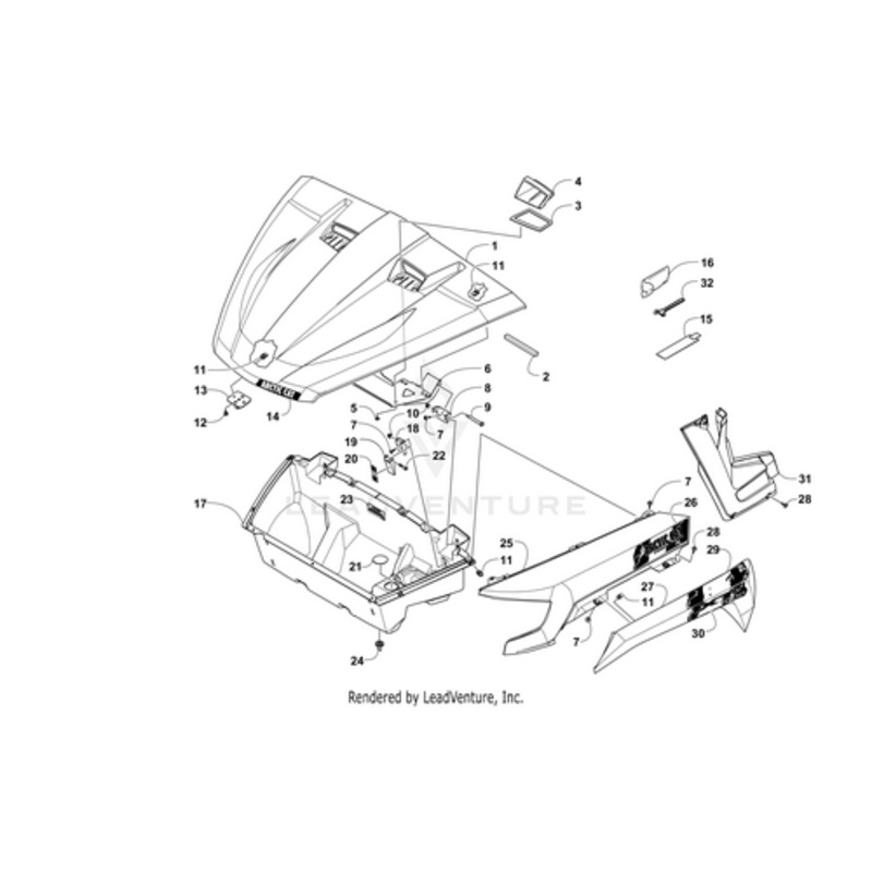 Decal Xt 1000 – Left by Arctic Cat