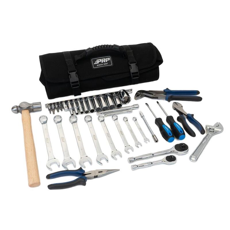 PRP 35pc Can-Am Roll Up Tool bag Tool kit – Black