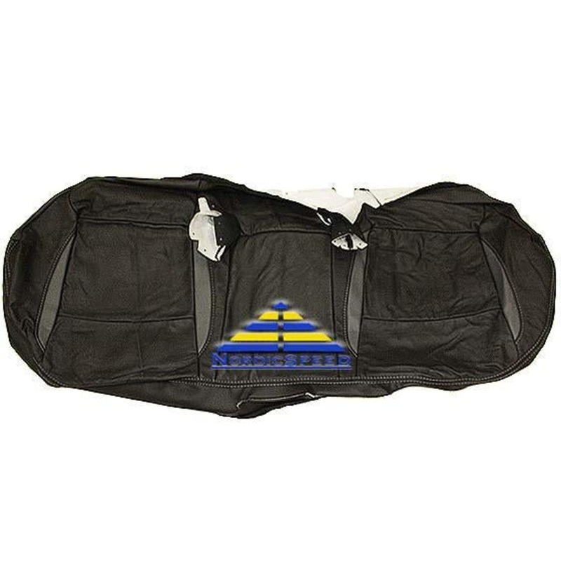 Leather Seat Cover B46 Black/Grey Rear Bottom OEM SAAB
