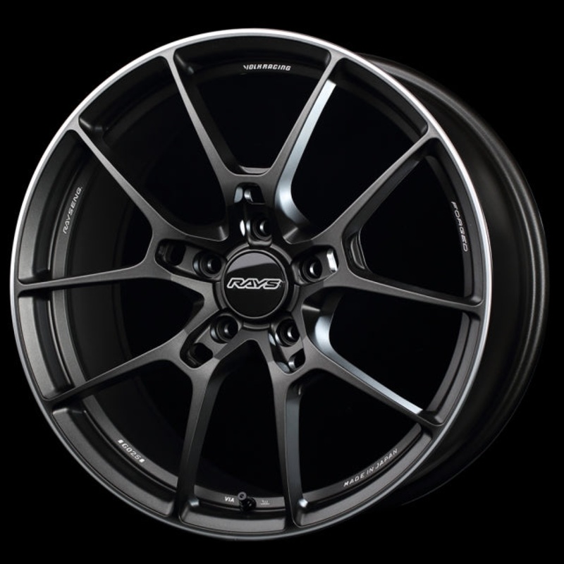 Volk Racing G025 Wheel  – 20×9.0 +35 | 5×114.3 | Matte Gunblack w/ DC Rim Edge