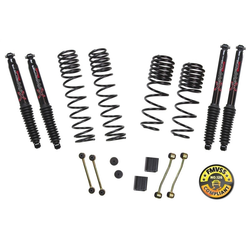 Skyjacker 2018 Jeep Wrangler JL 4 Door 4WD (Non-Rubicon) Long Travel 2 Stage 2in-2.5in Coil System