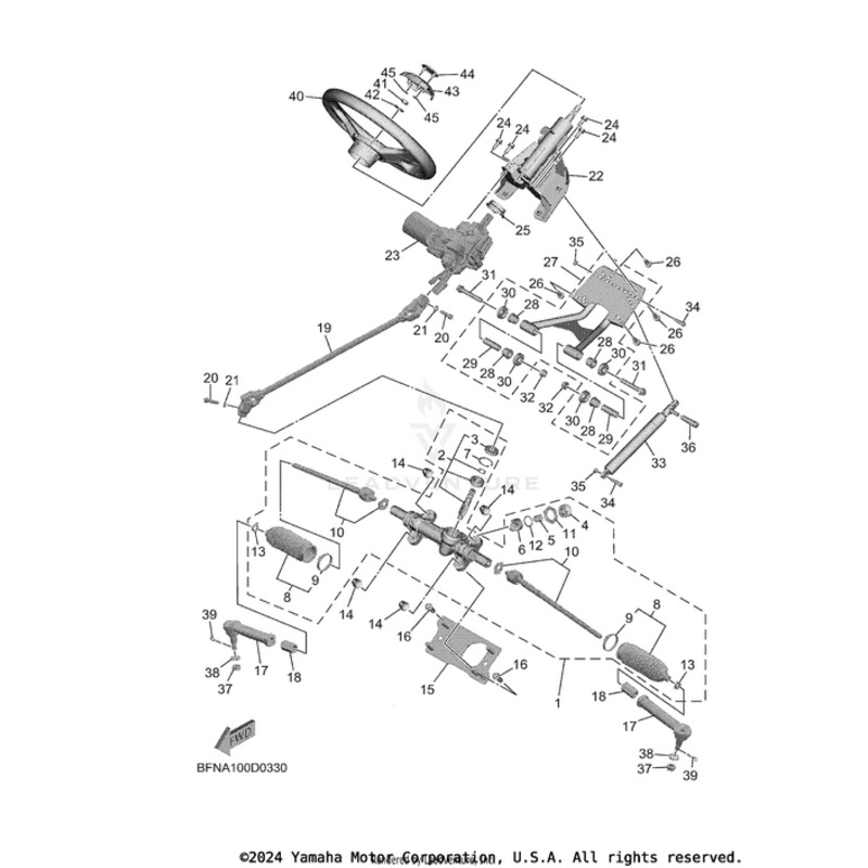 Steering Assembly by Yamaha