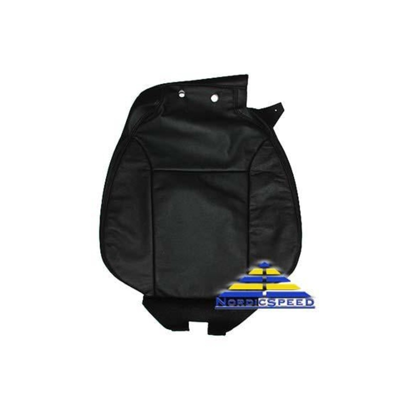 Leather Seat Cover B20 CV Black Front LH Driver Side Backrest OEM SAAB