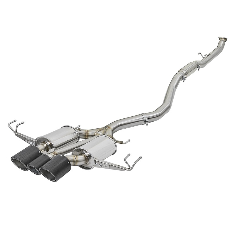 Takeda 3″ 304 Stainless Steel Cat-Back Dual-Exit Exhaust System 2017-2021 Honda Civic Type R