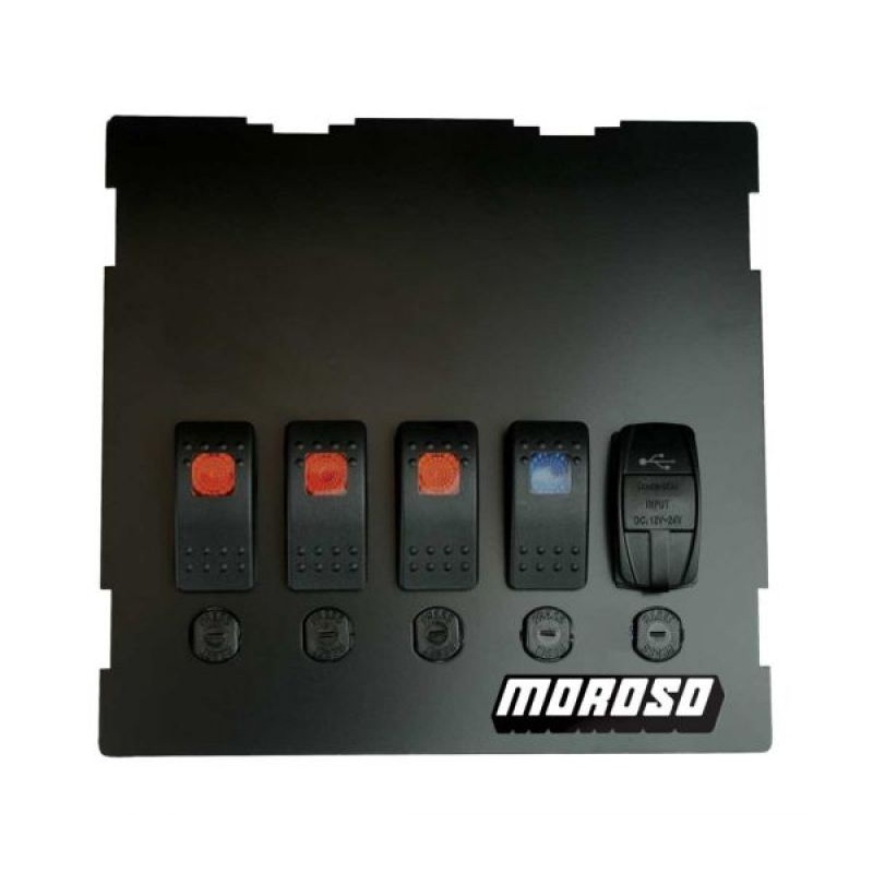 Moroso Radio/HVAC Pocket Block Off Plate With Switches Mazda Miata NB 1999-2004 | 74317
