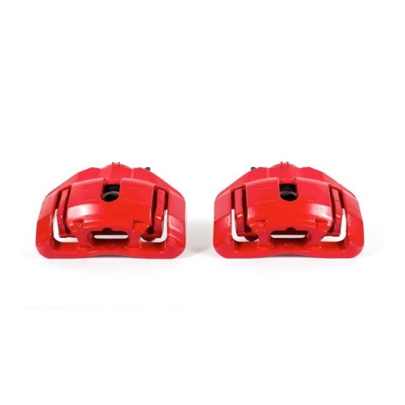 Power Stop 09-11 BMW 335d Front Red Calipers w/Brackets – Pair