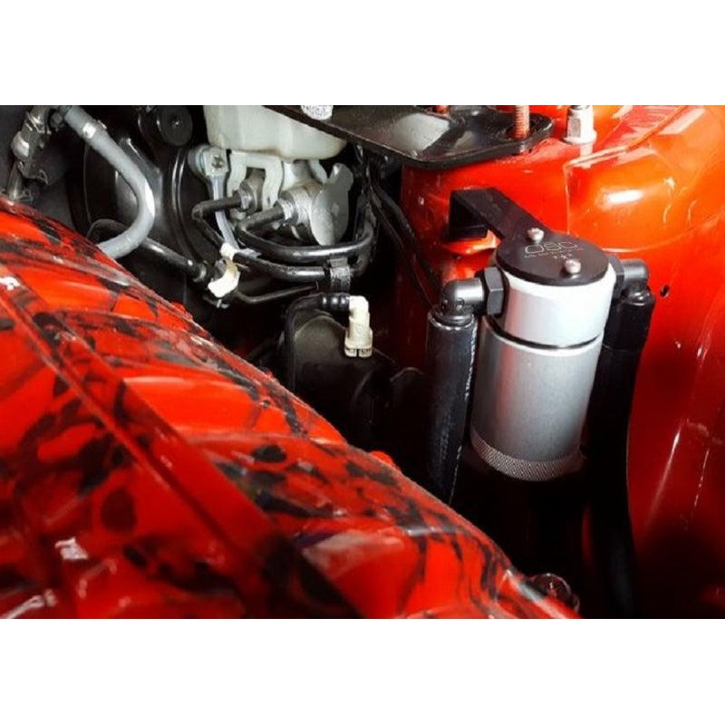 J&L 2015-2023 Ford Mustang EcoBoost Driver Side Oil Separator 3.0 – Clear Anodized