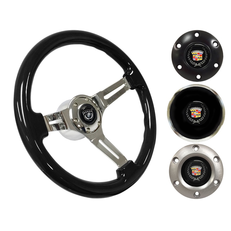 1969-89 Cadillac Steering Wheel Kit | Black Ash Wood | ST3072