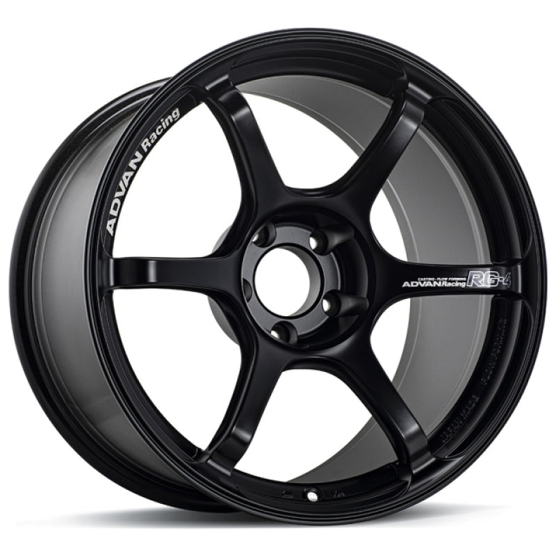 Advan RG-4 17X8.0 / +35 / 4×100 – Semi Gloss Black