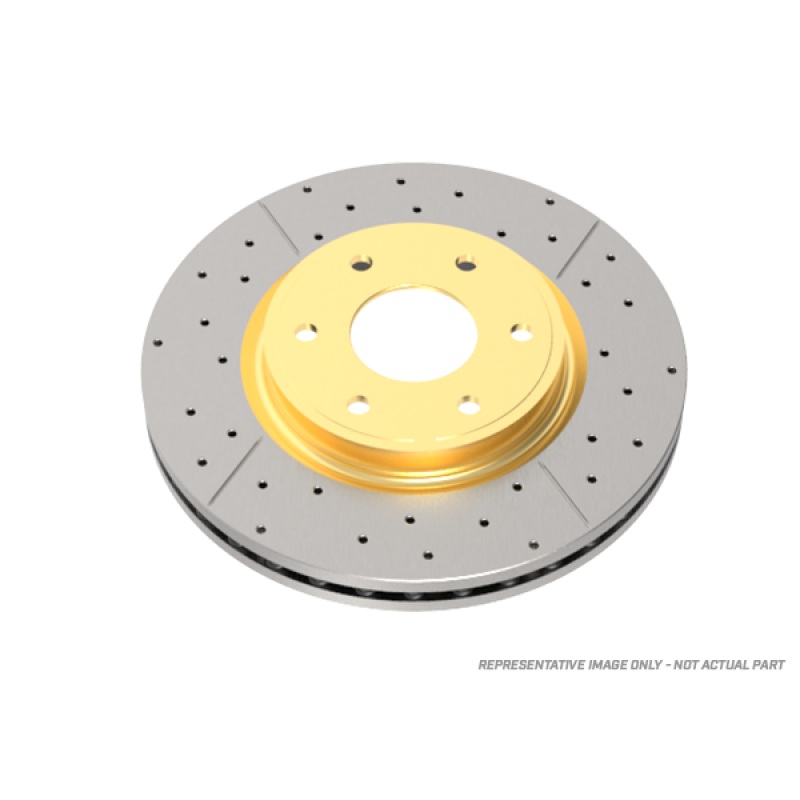 DBA 05-13 Ford Mustang GT/V6 Rear Drilled & Slotted Street Series Rotor