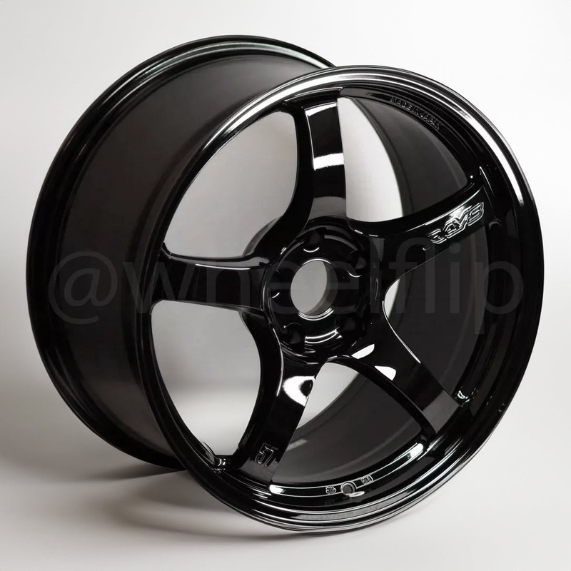 Gram Lights 57CR 18×9.5 +38 5×114.3 Glossy Black (SET)